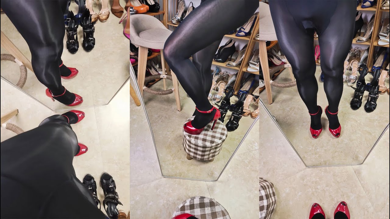 Try On Platform Heeled Sandal. Women Gorgeous Sandal Attractive Underwear Stockings .#highheels