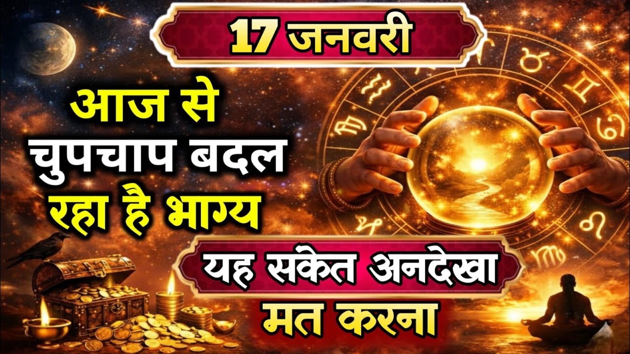 17 जनवरी | आज से चुपचाप बदल रहा है भाग्य | यह संकेत अनदेखा मत करना