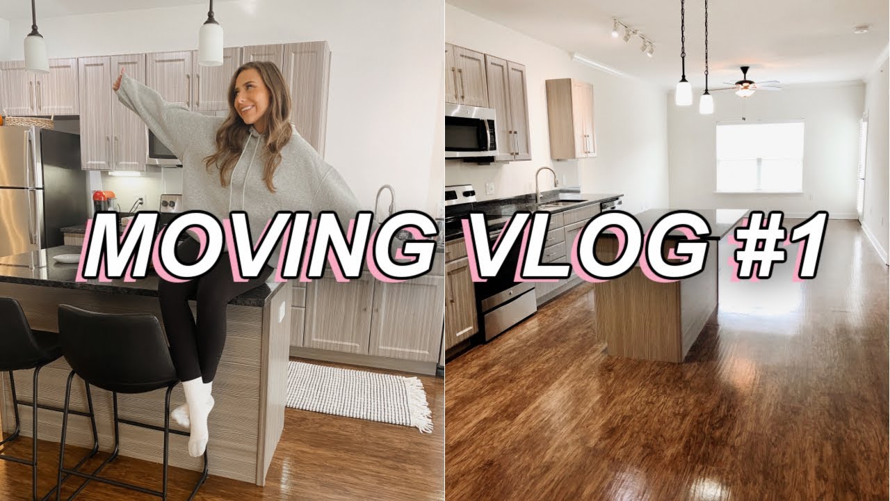 MOVING VLOG #1: EMPTY APARTMENT TOUR, PACKING, ORGANIZING | *FIRST APARTMENT*