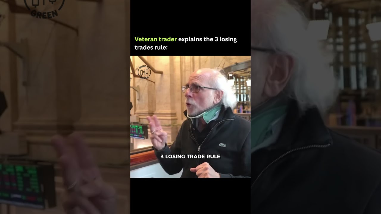 Veteran trader explains the 3 losing trades rule #trading #daytrading #futurestrading #stockmarket