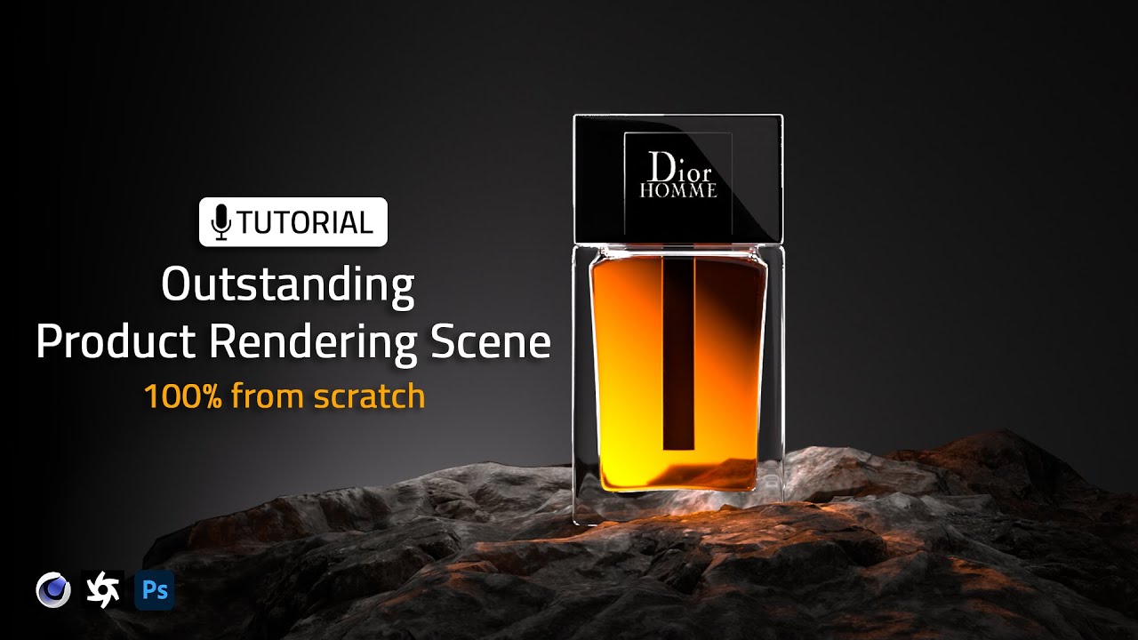 Outstanding 3D Product Rendering | Perfume | Cinema4D & Octane Render | Part 1