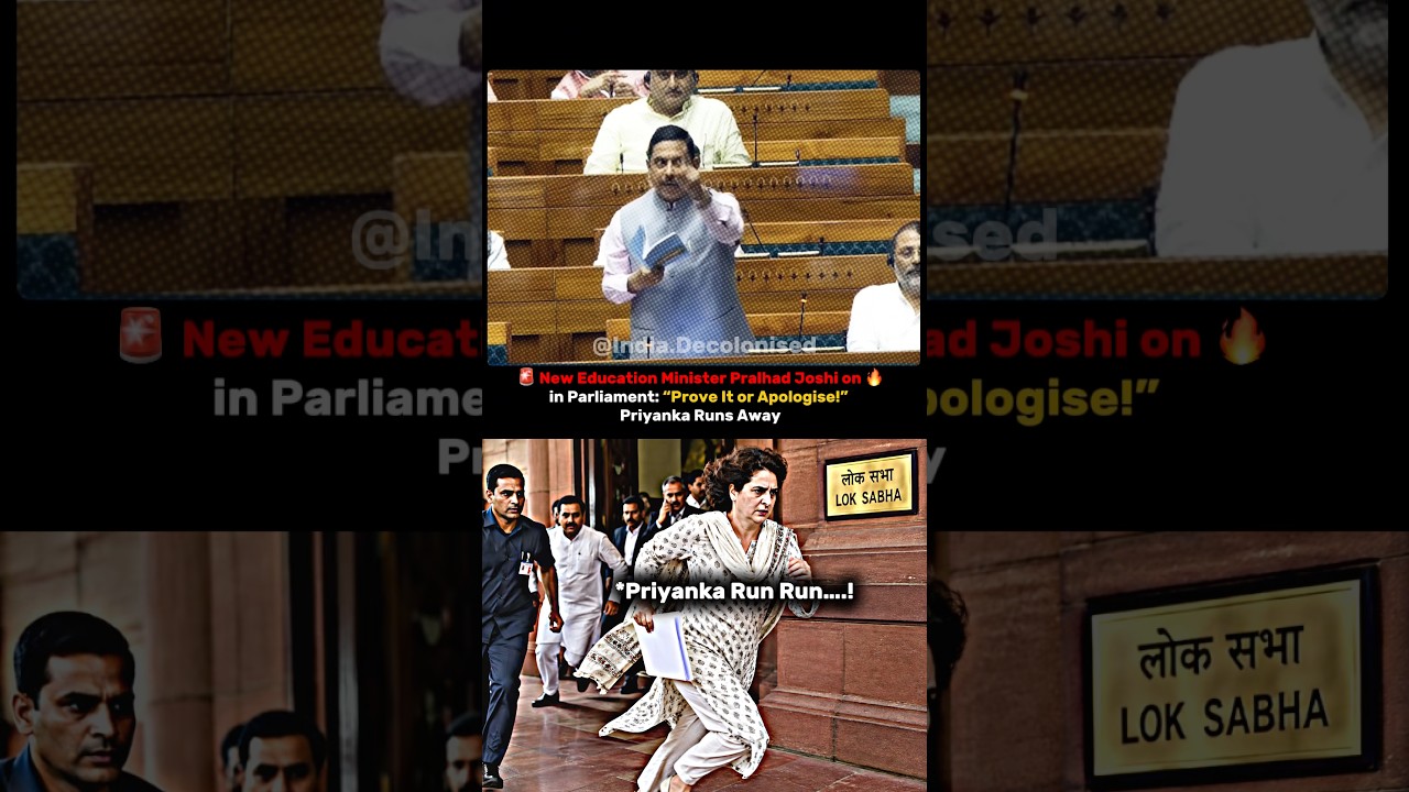 New Education Minister Pralhad Joshi on 🔥 in Parliament