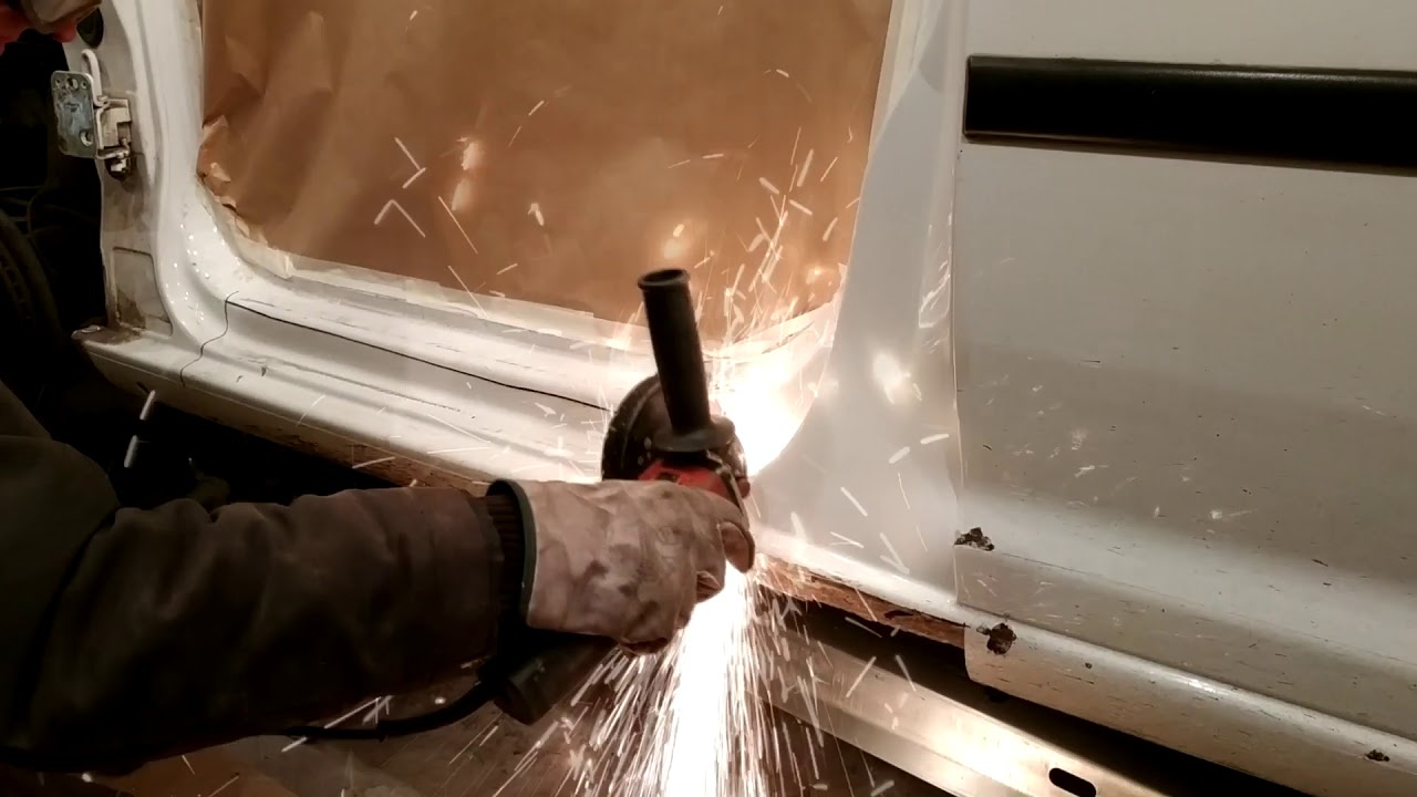 Volkswagen Caddy.Threshold replacement. Замена порога. Такого вы еще не видели!