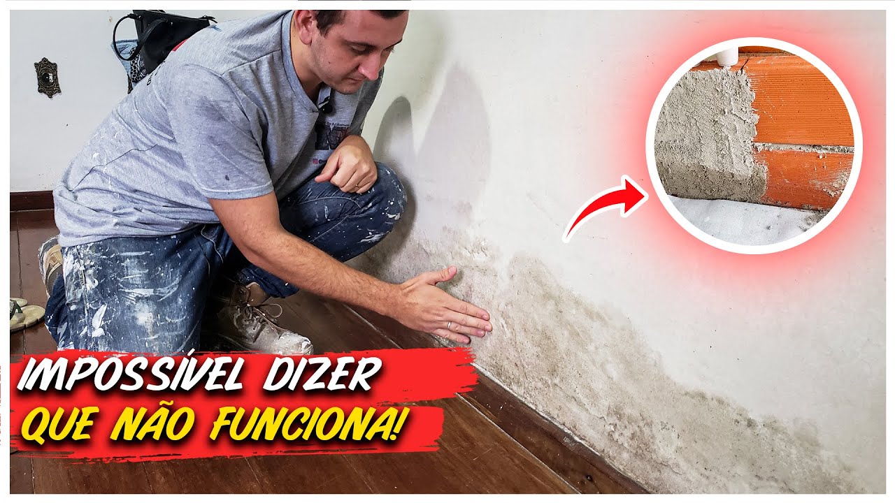 COMO RESOLVER UMIDADE NO RODAPÉ   UMIDADE DO SOLO, ASCENDENTE, OU POR CAPILARIDADE  SEM QUEBRAR A PA