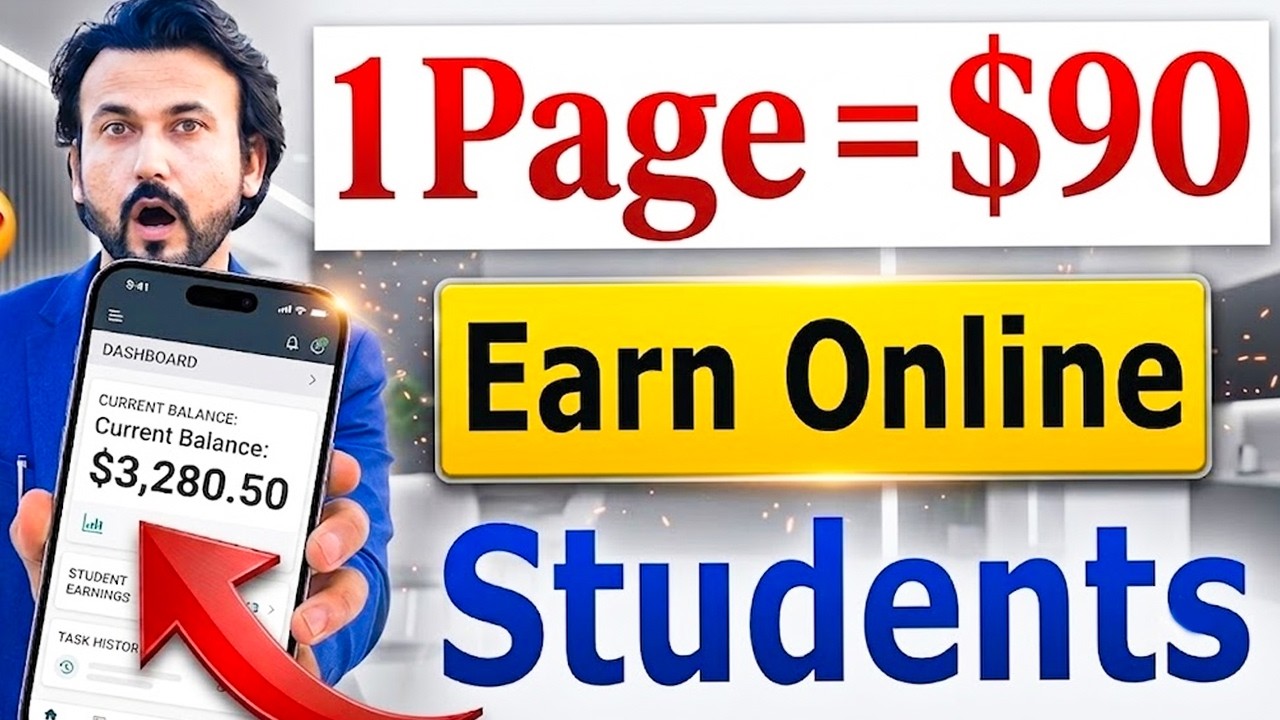 1Page = $90 How To Earn Money Online For Students- Make Money Online