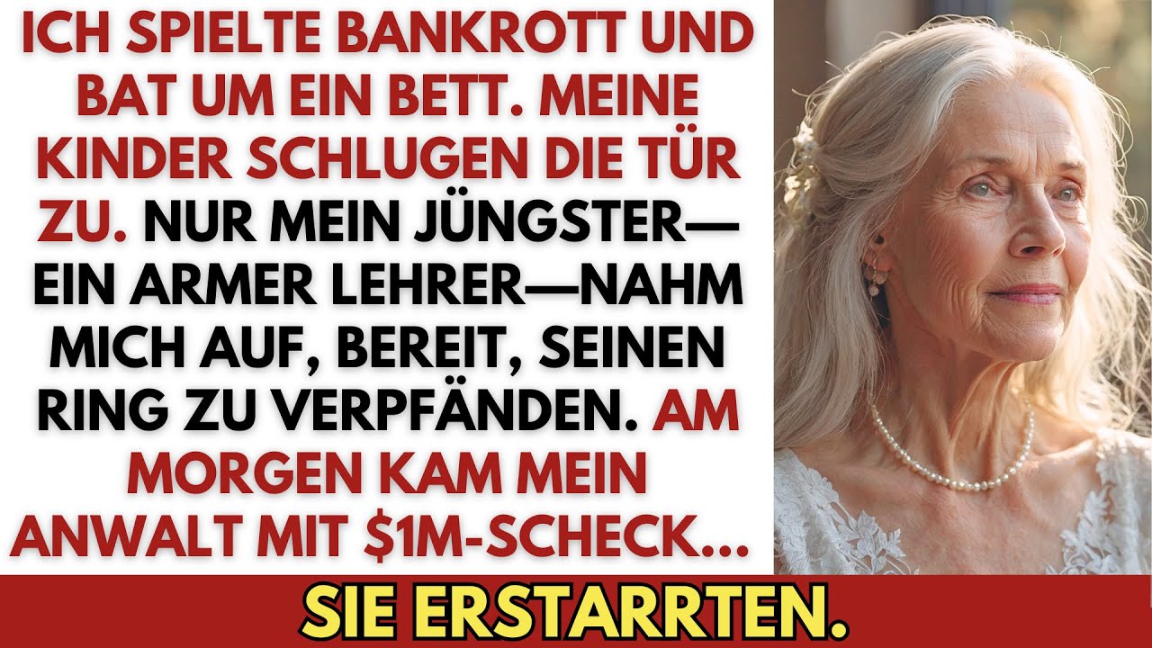 Ich gab mich obdachlos und pleite aus. Nur meine Schwiegertochter, die mich hasste, öffnete.