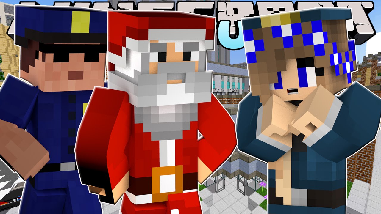 Minecraft-Little Carly Adventures-SANTA GETS ARRESTED w/Little Kelly.
