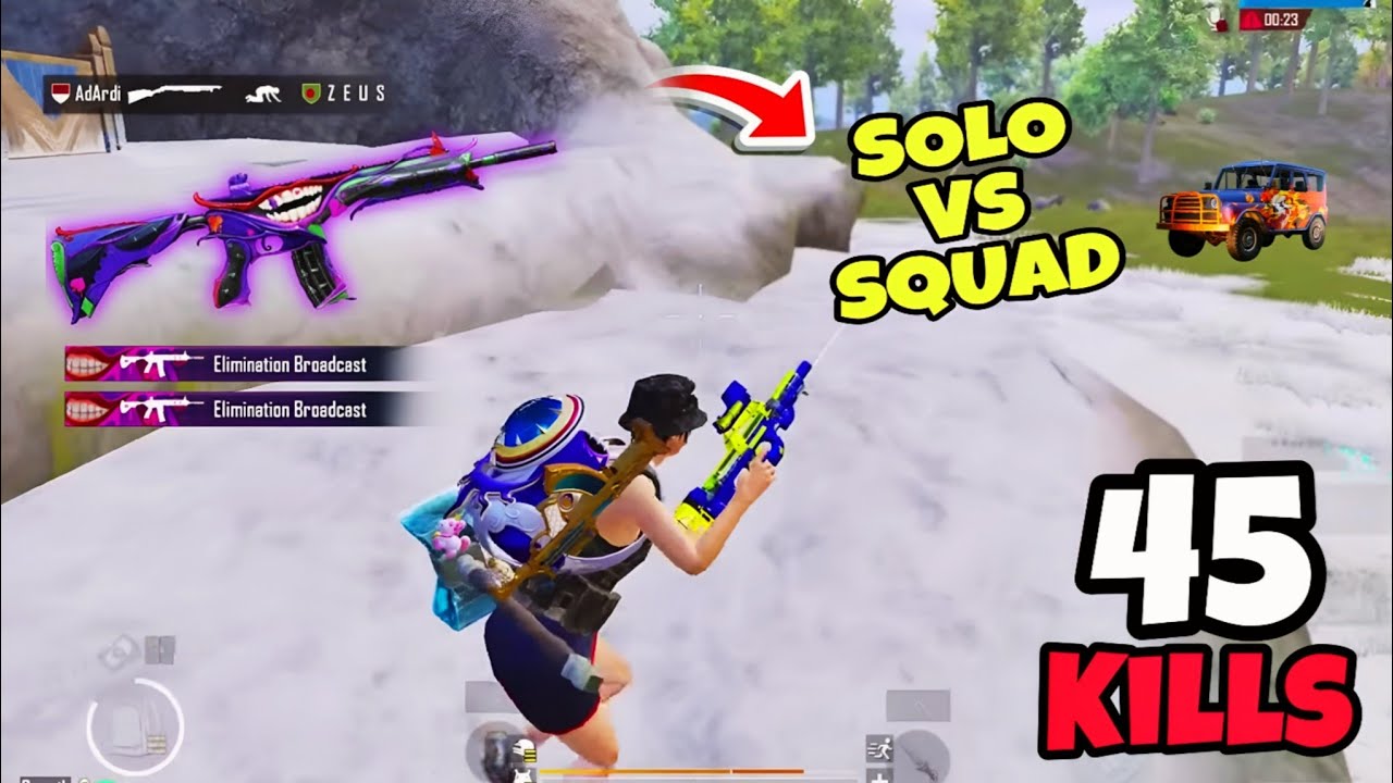 45 Kills 🔥 Best Solo vs Squad BGMI Emulator Gameplay | MSI APP PLAYER 120 FPS