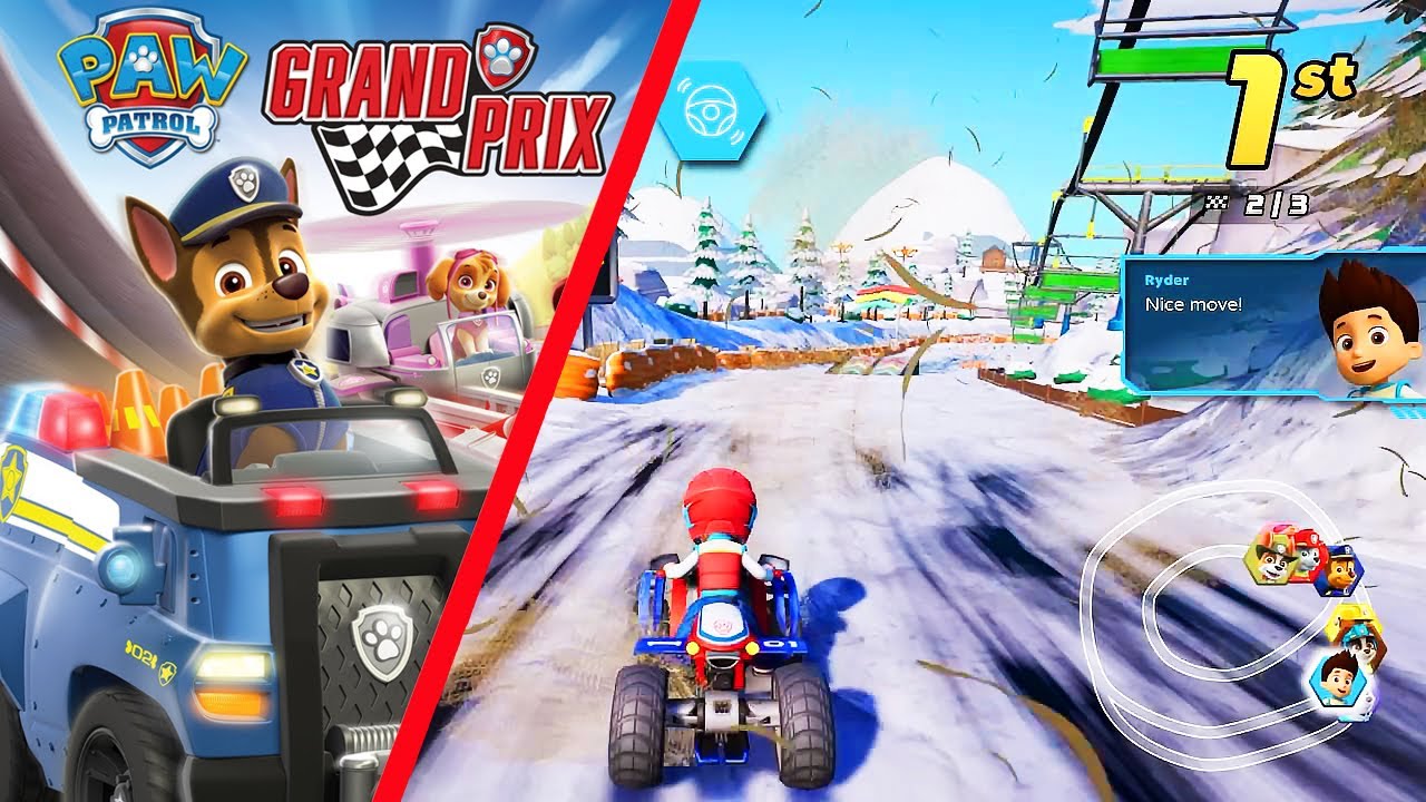 PAW PATROL GRAND PRIX IS SO FUNNY!! WE PLAYED IT FOR FIRST TIME BY RYDER ON RACE MODE! PS4 GAMEPLAY!
