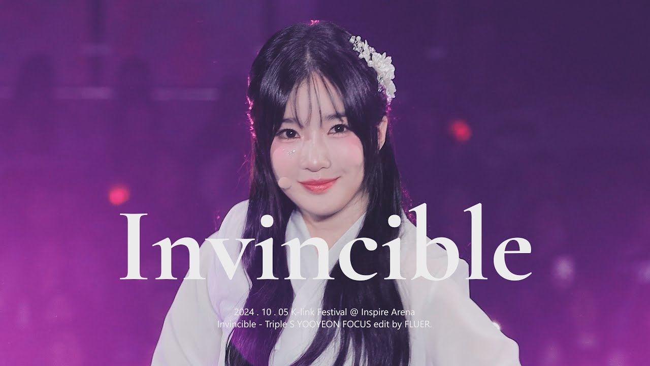241005 tripleS 트리플에스 2024 K-Link Festival 케이링크 페스티벌 김유연 YOOYEON Invincible focus fancam.