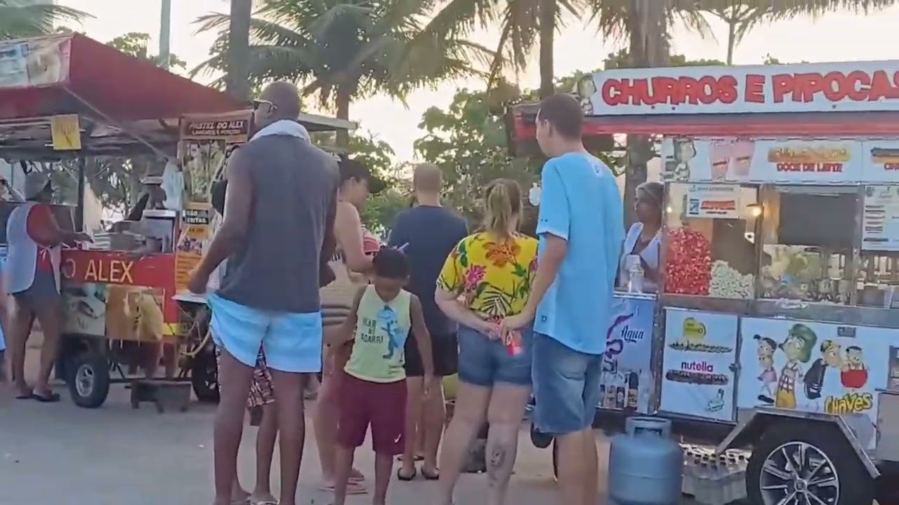 Orla da praia de Santos SP.