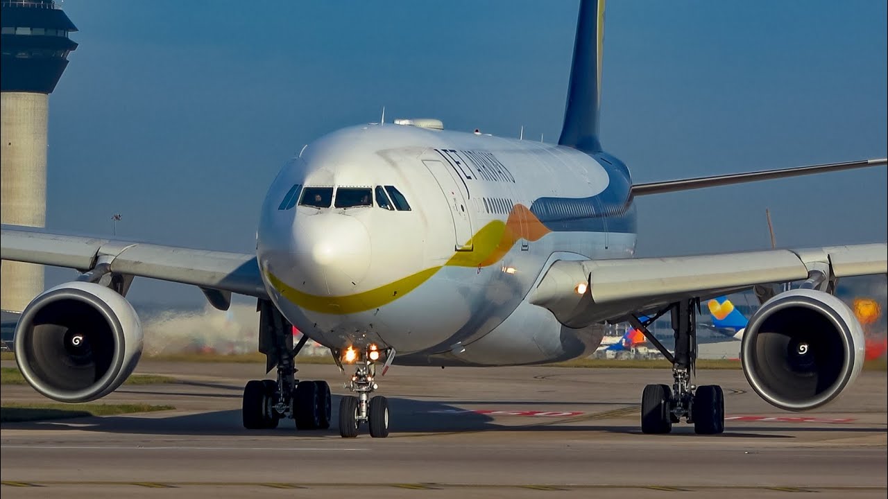 👍 Jet Airways A330 - Take Off At Manchester Airport (Multi View)