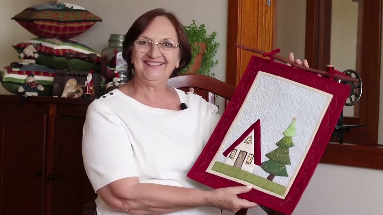 Pan&ocirc; Chal&eacute; de Natal em Patchwork - curso passo a passo + projeto completo