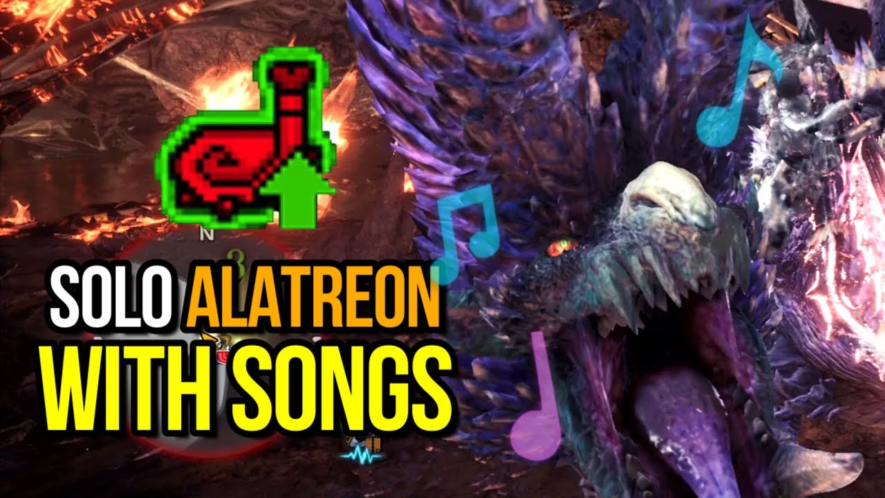 Soloing Alatreon With The HUNTING HORN Without Fatalis Armor