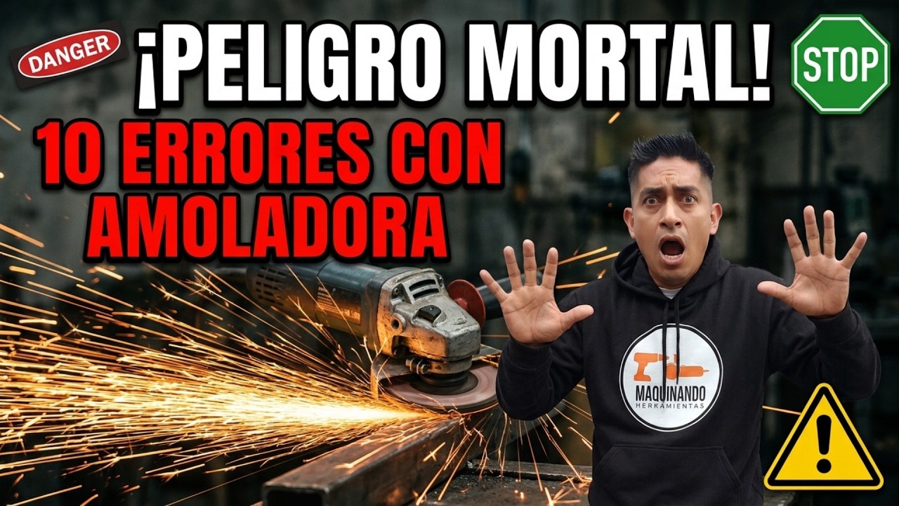 ☝10 ERRORES al momento de USAR una AMOLADORA - educacion en el taller🥇