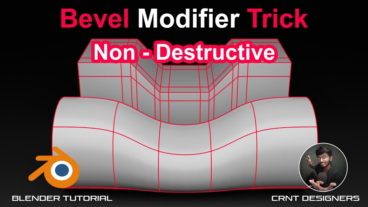 Bevel Modifier Trick For Non-Destructive Modeling _ Blender Topology Tutorial _ #20