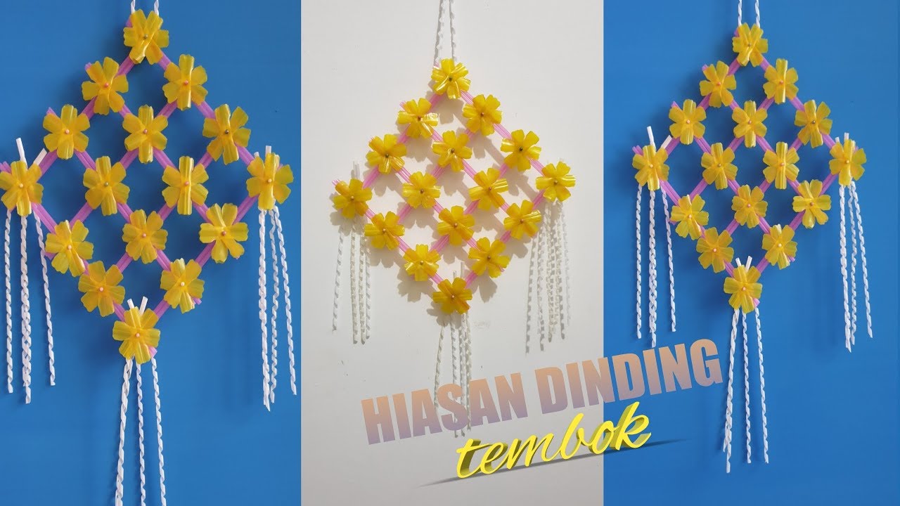 Cara Membuat Hiasan Dinding Sedotan yang Mudah dan Sederhana