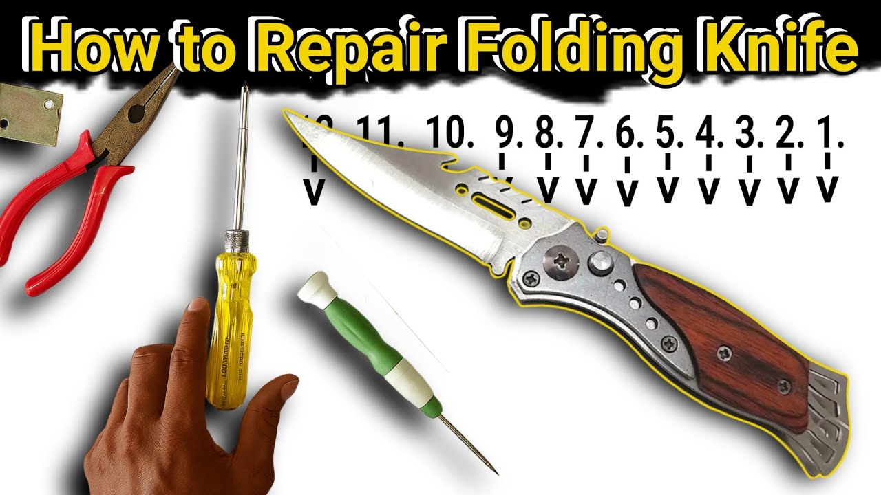 Как починить 🗡 Складной карманный нож | Button wala chaku kaise repair karen #kniferrestoration
