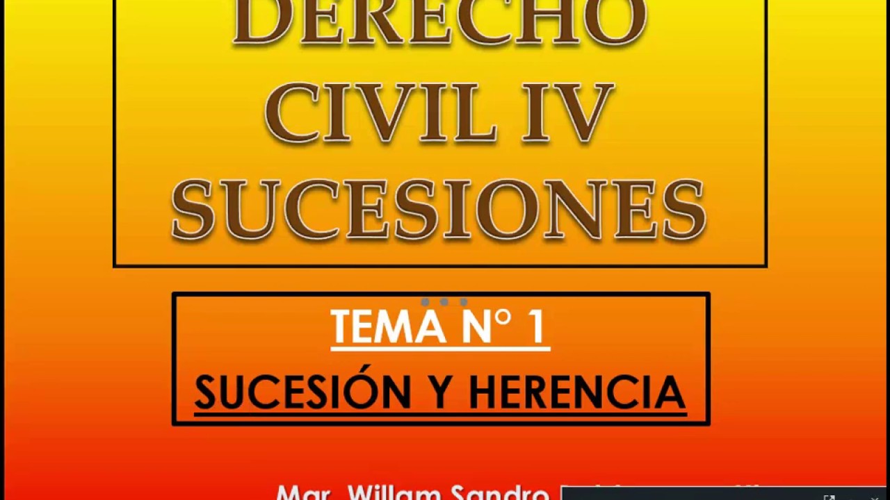 Tema 1 Sucesión y Herencia