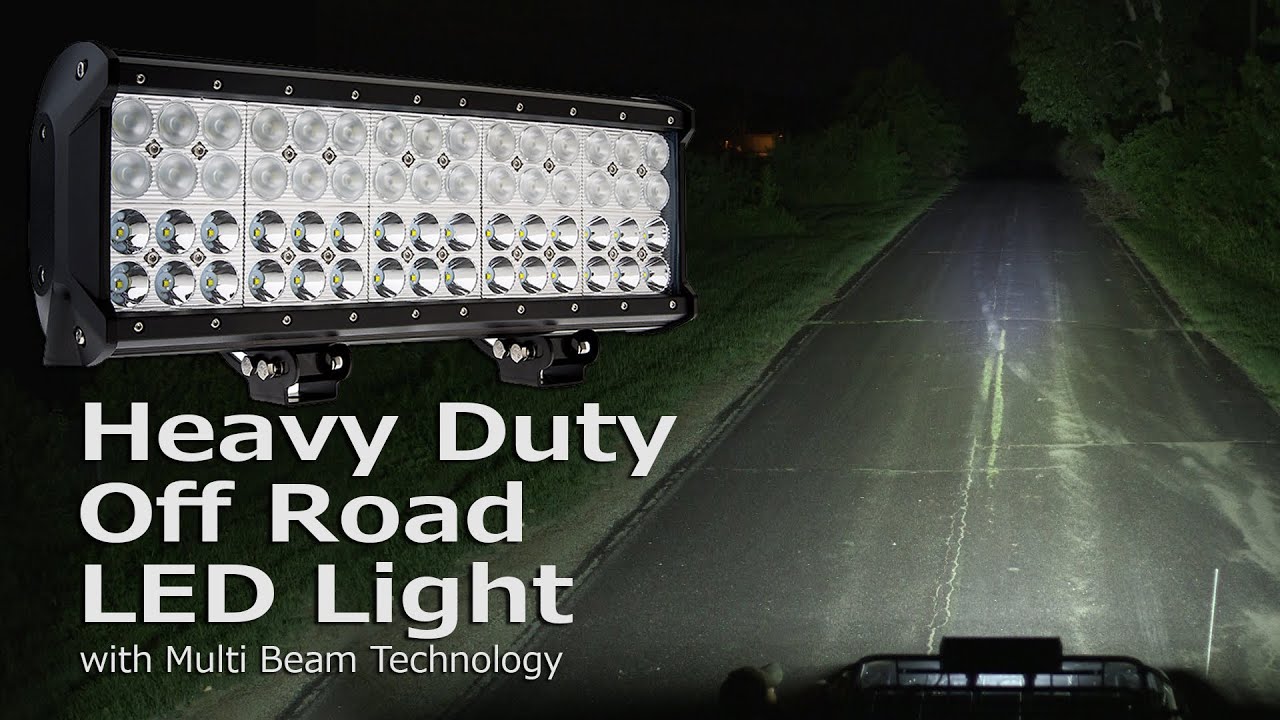 Quad Row Heavy Duty Off Road LED Light with Multi Beam