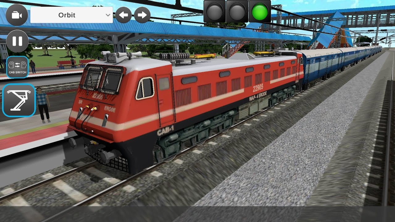 Train Simulator gamePlay 🎮🎯💨🚄 ( @JeetBabu-1100 ) Train Simulator Video Game 🎯💨🚄