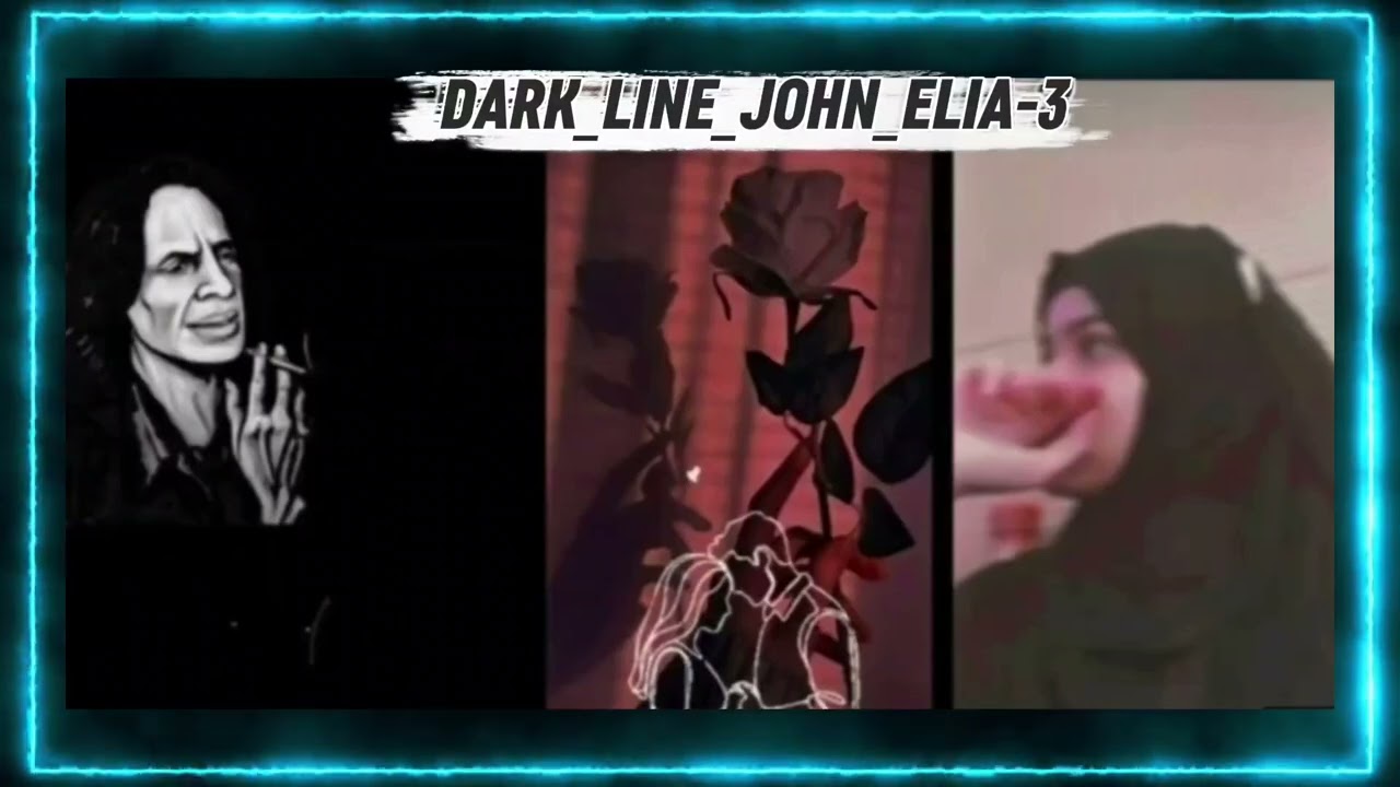 DARK_LINE_JOHN_ELIA 💔📖sad shayari ❤️‍🩹#ekshayri men in love 💞 love life line & death line 📖❤️‍🩹