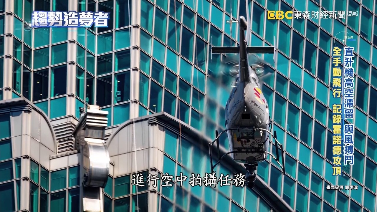 上帝視角拍霍諾德攀101 台直升機團隊與風搏鬥【趨勢造夢者】@dreammaker57