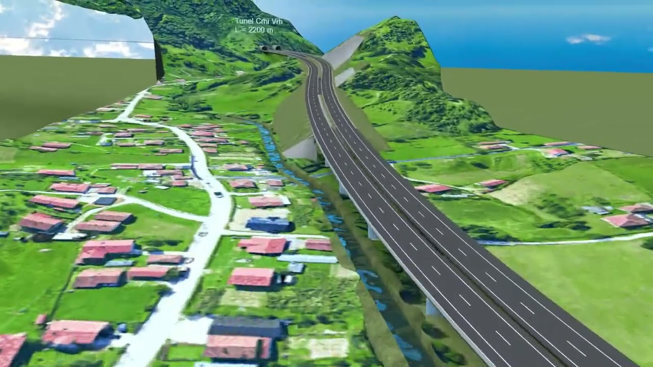 JP Autoceste FBiH - vizualizacija dionice Medakovo - Ozimice