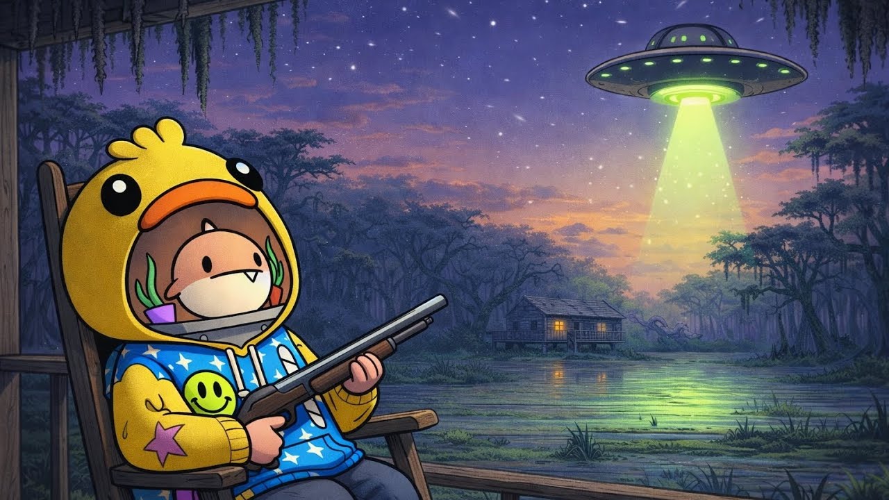 👽🤖!Que ase un ovni en mi pantano!👽🤖