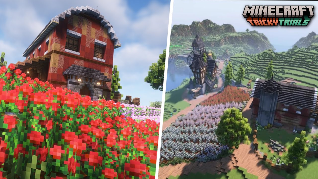 I'm Building a Huge Farm in my Survival World