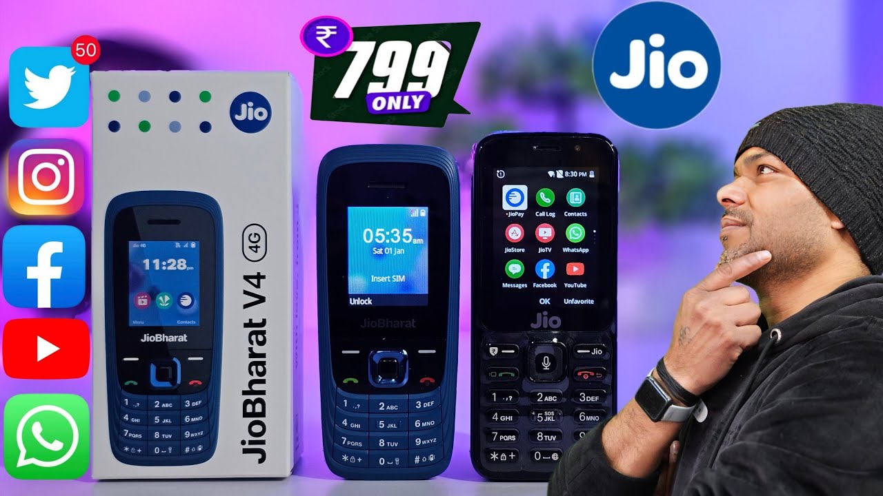 JioBharat V4 4G Unboxing ! Jio  Revolution 2025 | Jio Keypad 5G ?