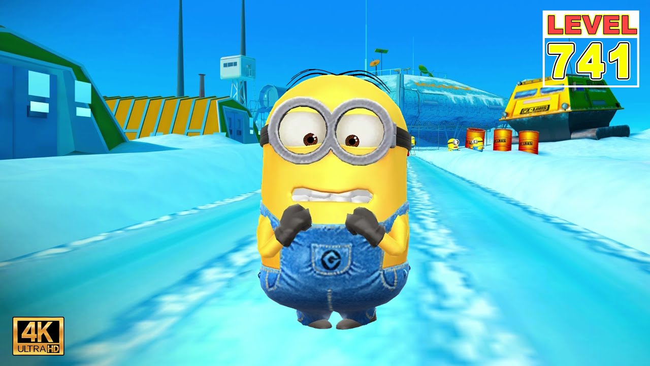 Despicable Me: Minion Rush Dave Minion run 13K meters at the Arctic Base - LEVEL.741 PC 4K