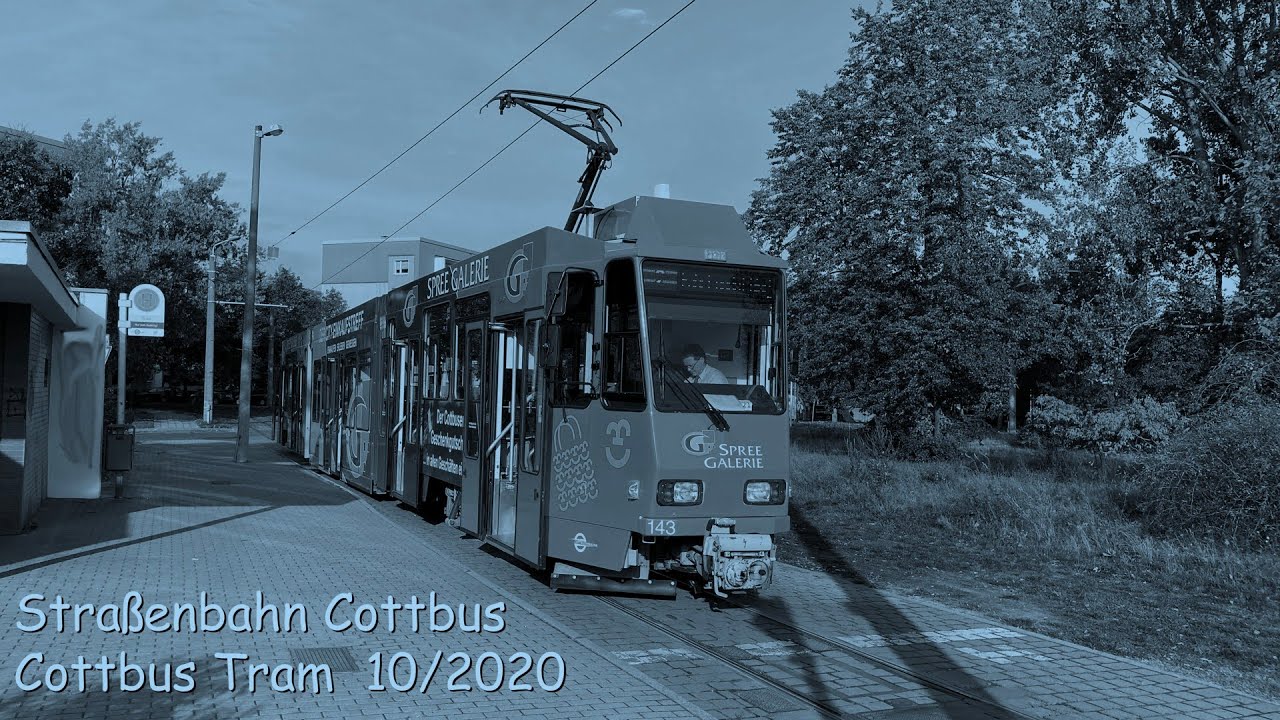 [4K60] Straßenbahn Cottbus - Cottbus Tram - Tatra KTNF6