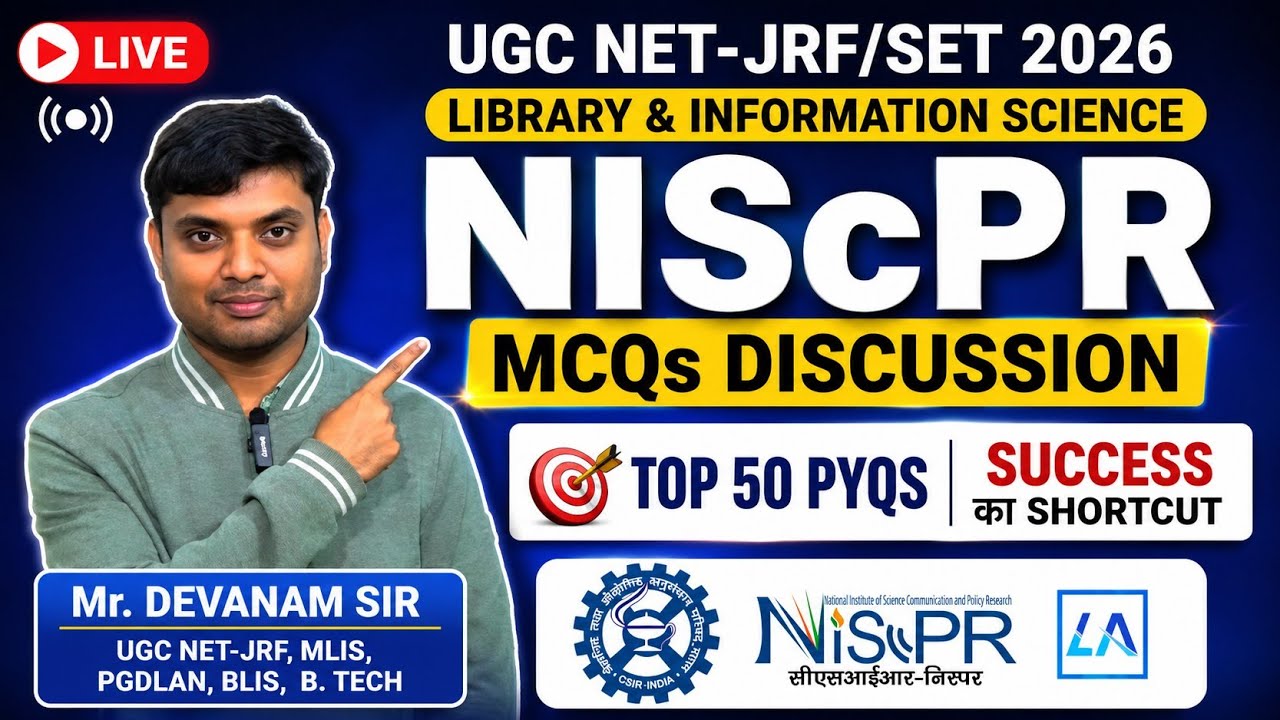 🔥NIScPR MCQs Discussion | Direct Questions | LIS Students Must Watch |🔥Exam Ready in 30 Minutes