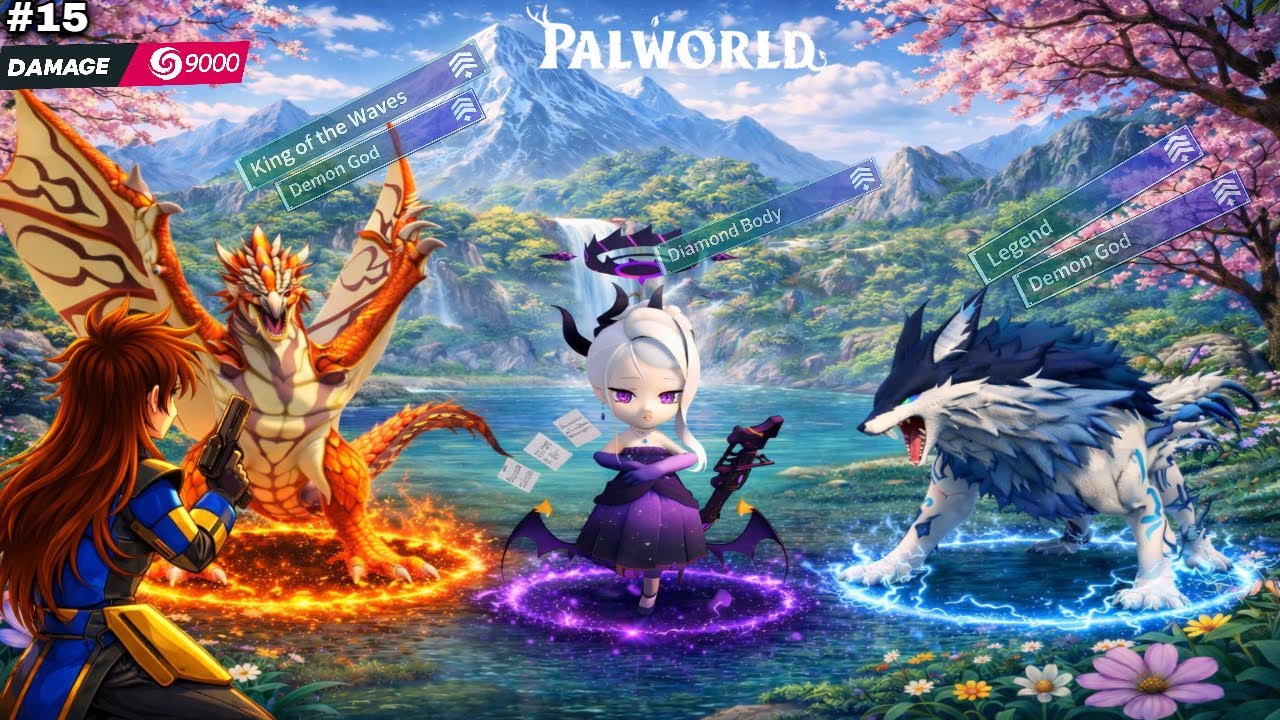 FINALLY BATTLE WITH LEGENDARY DEMONGOD!😱 PALWORLD #15