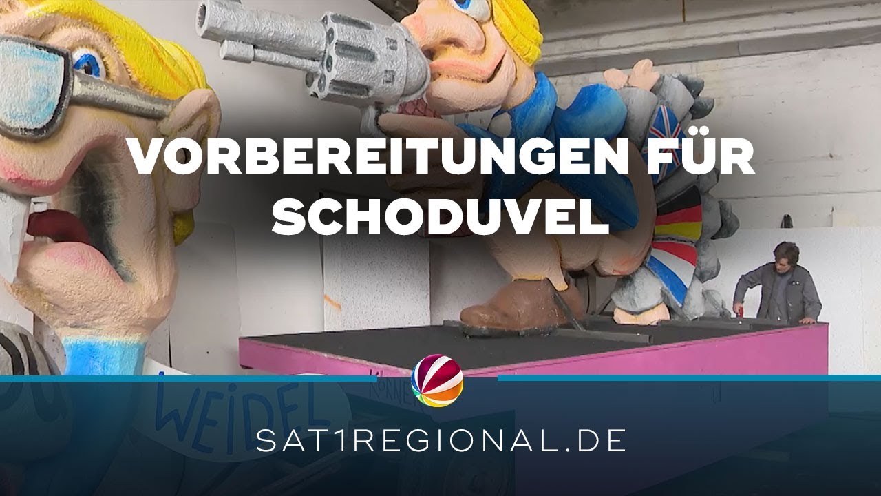 Schoduvel 2026 in Braunschweig: Letzte Handgriffe an den Karnevalswagen
