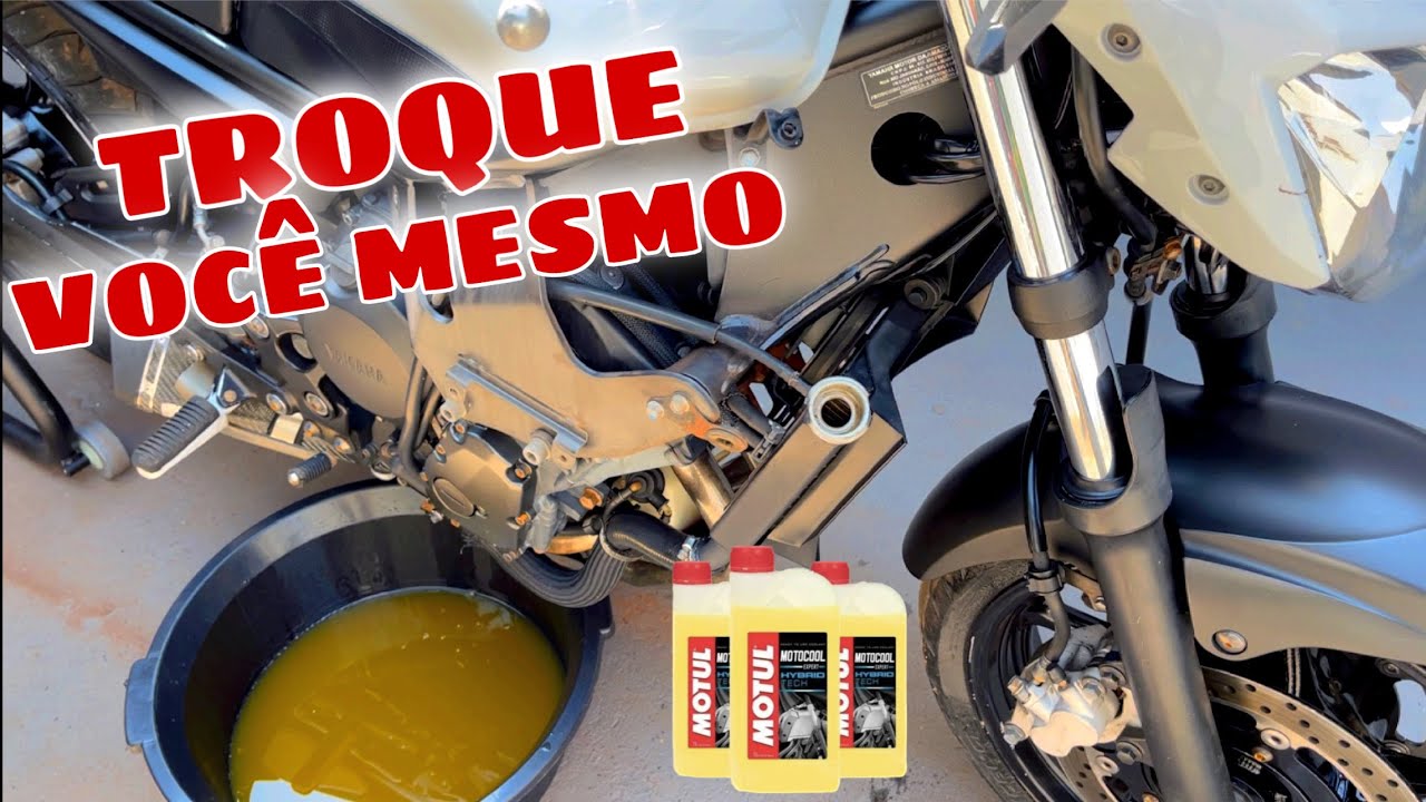 TROCAR LÍQUIDO DE ARREFECIMENTO (RADIADOR) DA MOTO XJ6