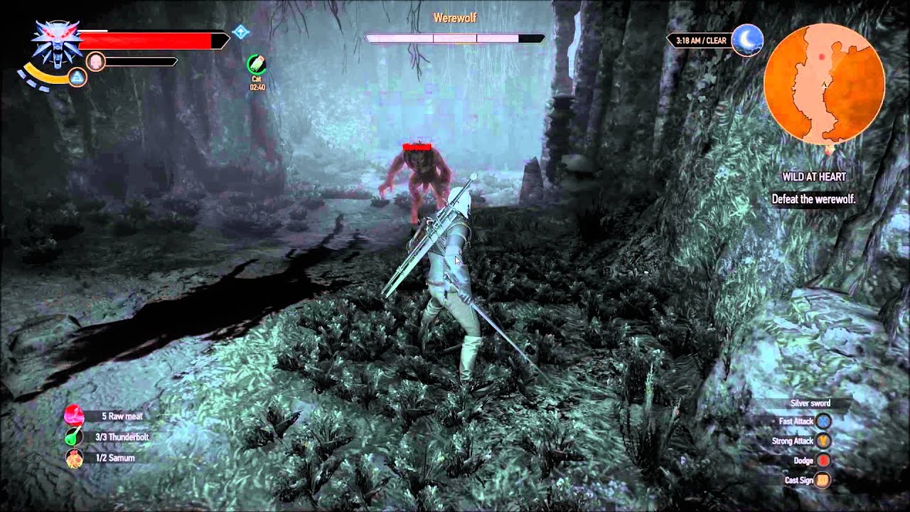 Ведьмак 3: Дикие сердца: победа над оборотнем