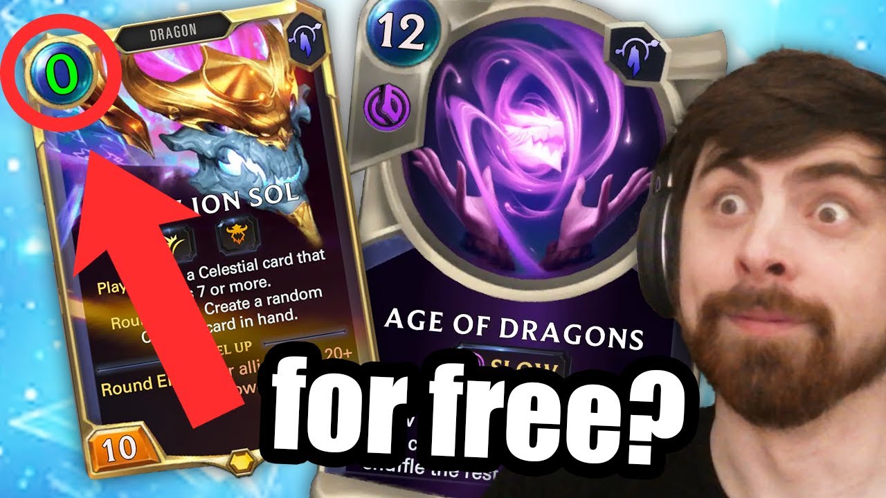 Draw ZERO Cost A-Sol --- New Card AGE OF DRAGONS --- LoR