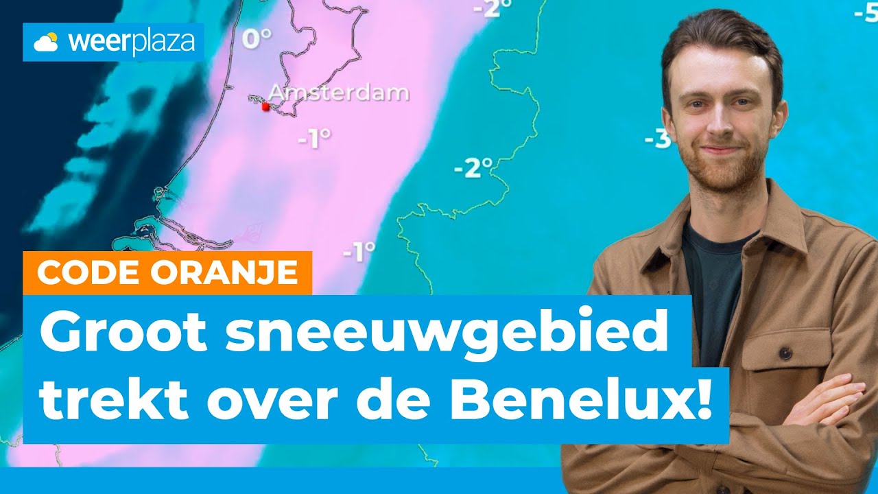 Zoveel sneeuw gaat er woensdag vallen! ❄️ | Code Oranje Weerbericht