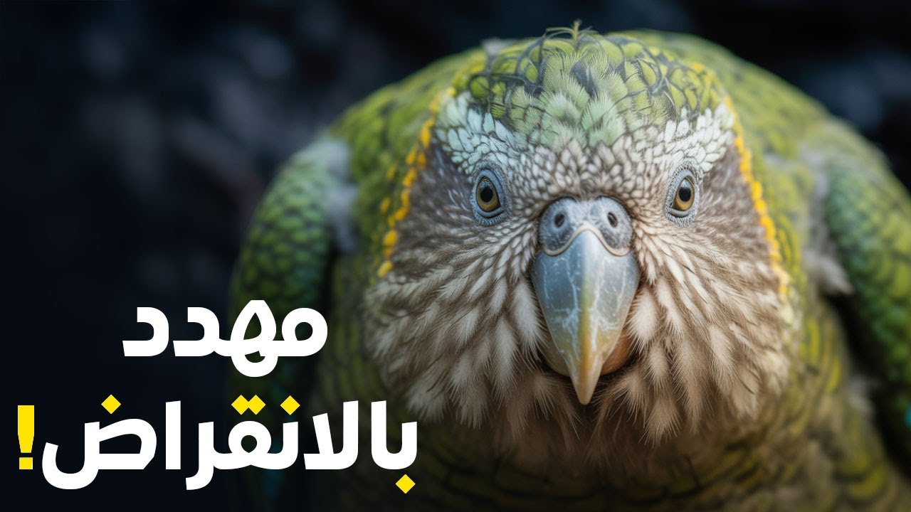 طائر الكاكابو…  الببغاء اللطيف  الذي لا يطير !