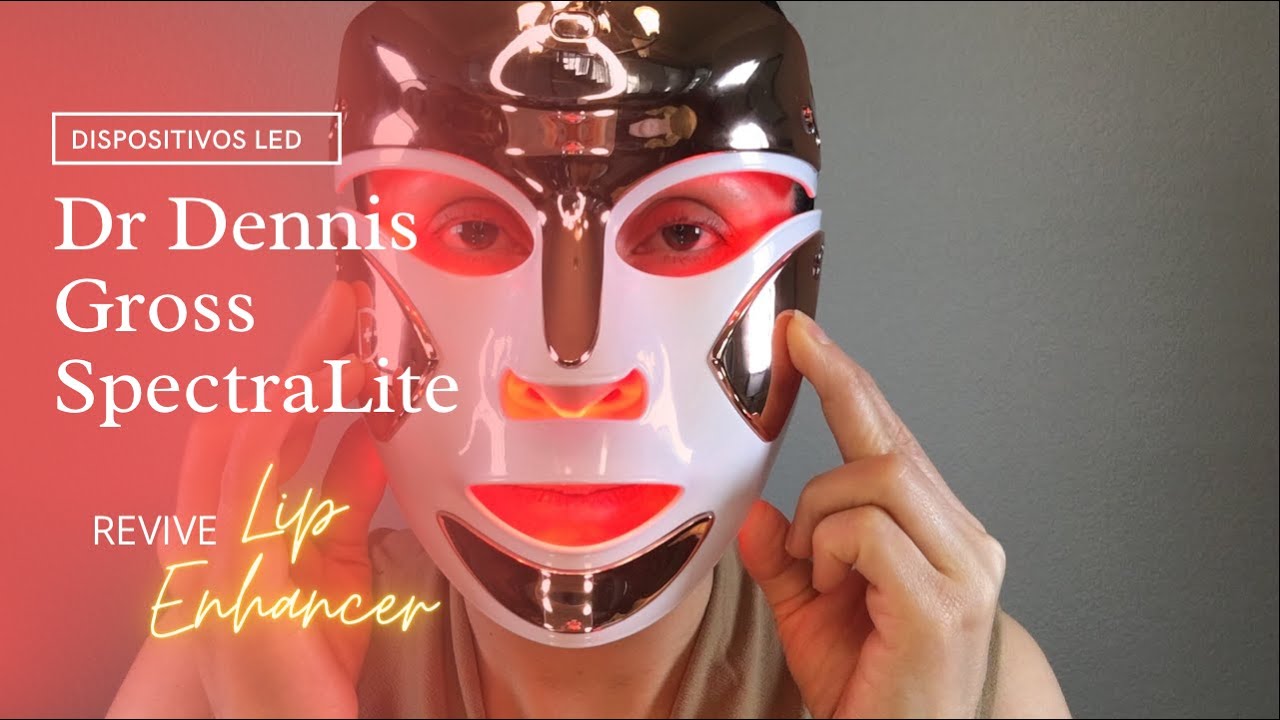 Dr DENNIS GROSS LED MASK SpectraLite✨Para ROSTRO Y CUELLO + REVIVE Tratamiento LED PARA LABIOS 👄