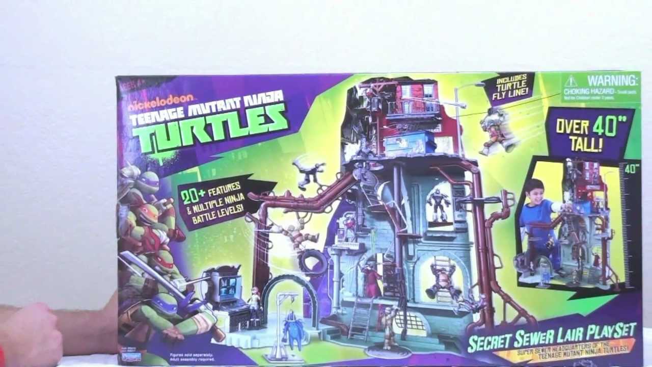 Video Review of the 2012 TMNT: Secret Sewer Lair Playset