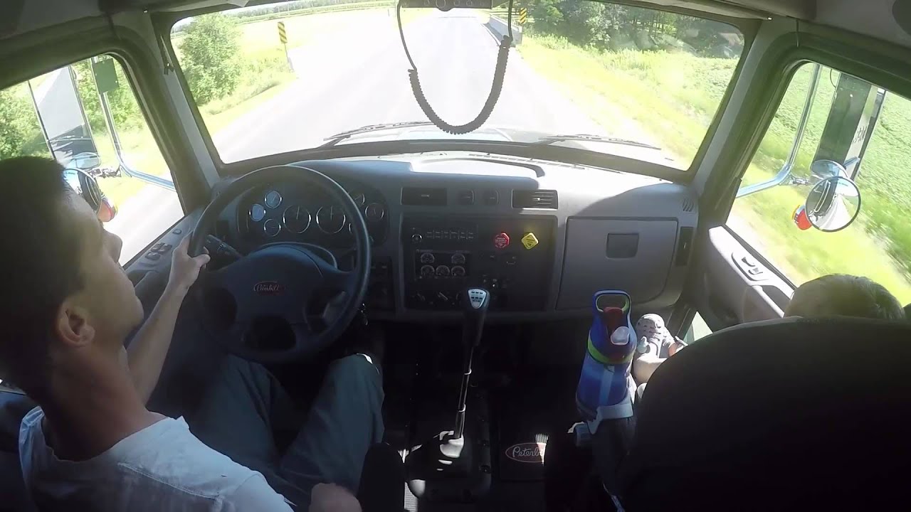 Floating gears in a Peterbilt 348 because I don't know how to use the clutch to shift.