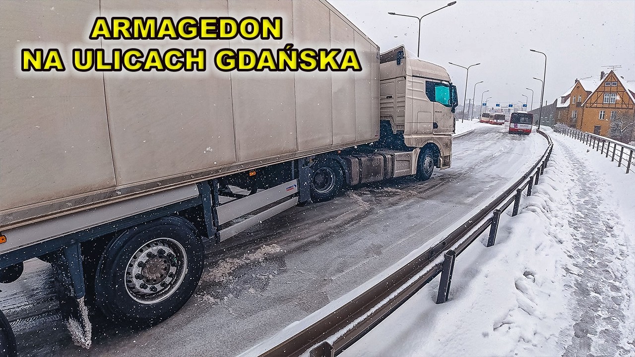 ❄️🚨 PIĄTEK 13 W GDAŃSKU – ARMAGEDON NA ULICACH! ŚNIEG PARALIŻUJE DROGI! 🚗💥