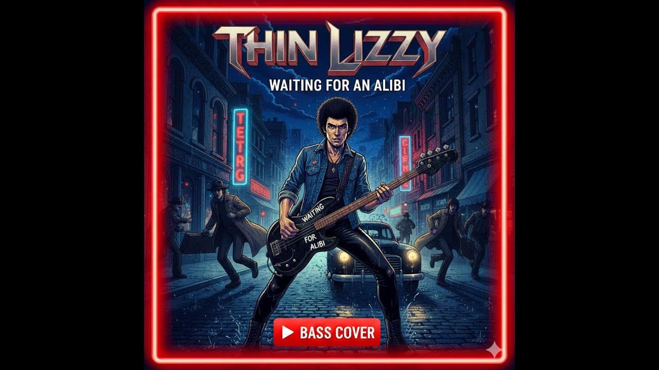 Thin Lizzy Waiting for an Alibi Bass Cover – Classic Rock Bass    🇮🇪