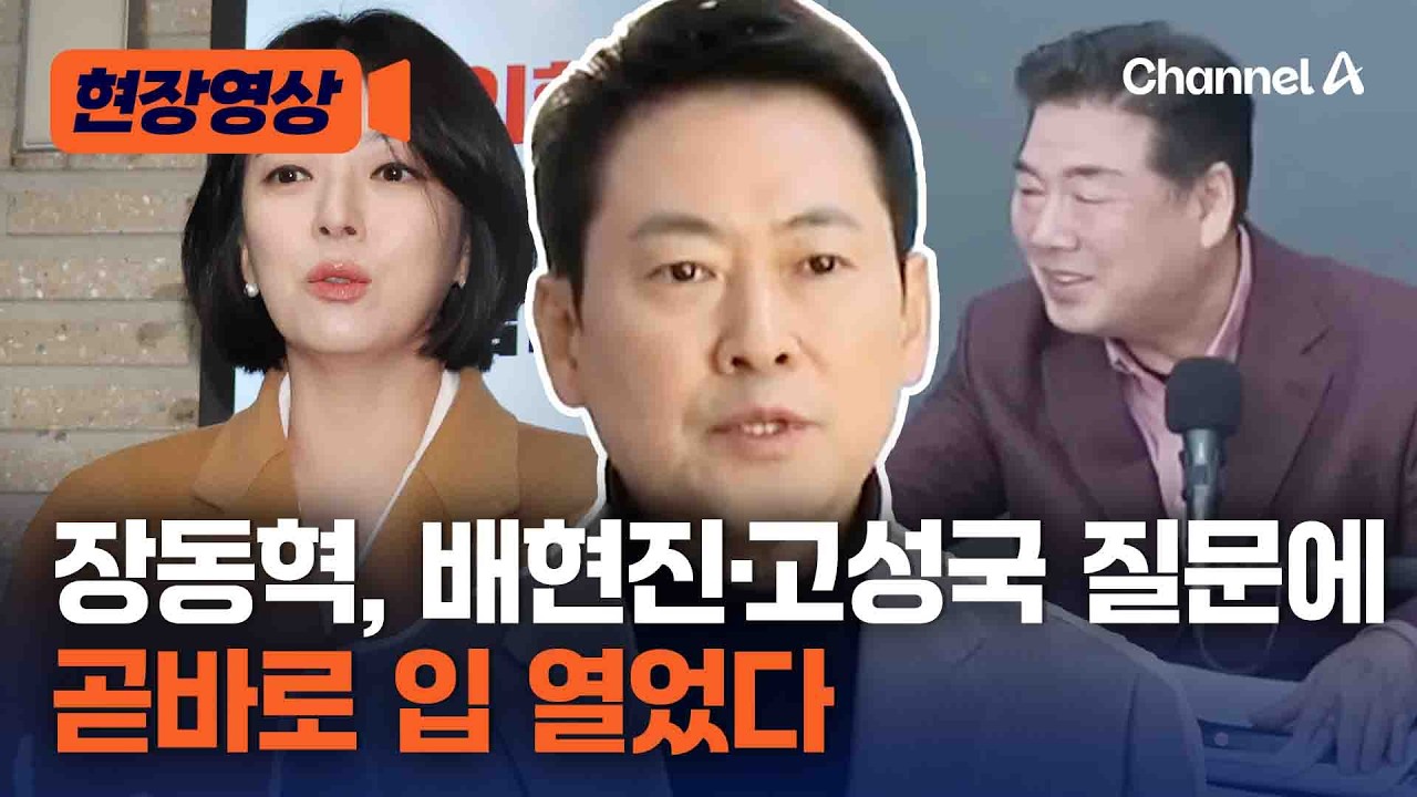 장동혁, 배현진·고성국 징계 질문에 입 열었다 [현장영상] / 채널A
