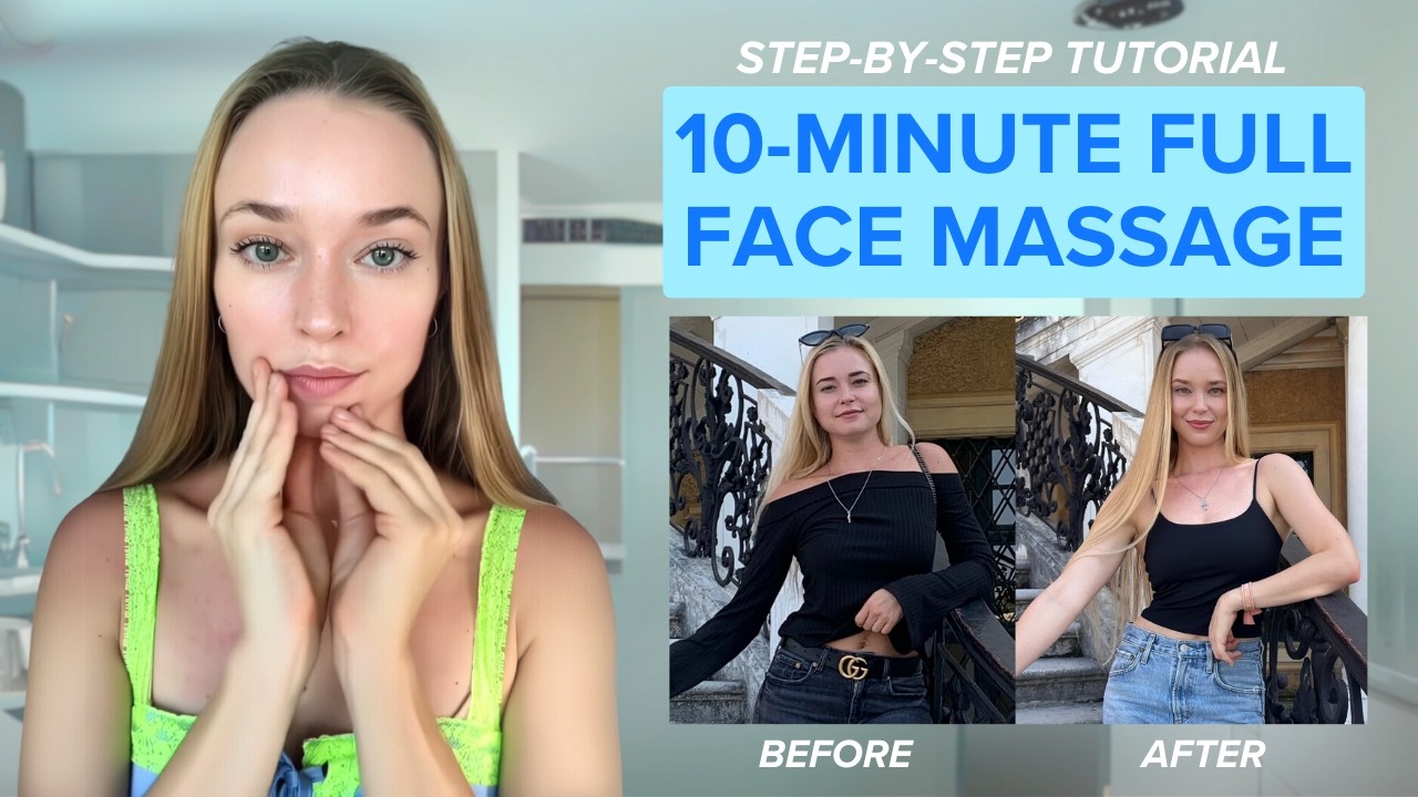 10-минутный массаж всего лица: пошаговое руководство #beautyhacks