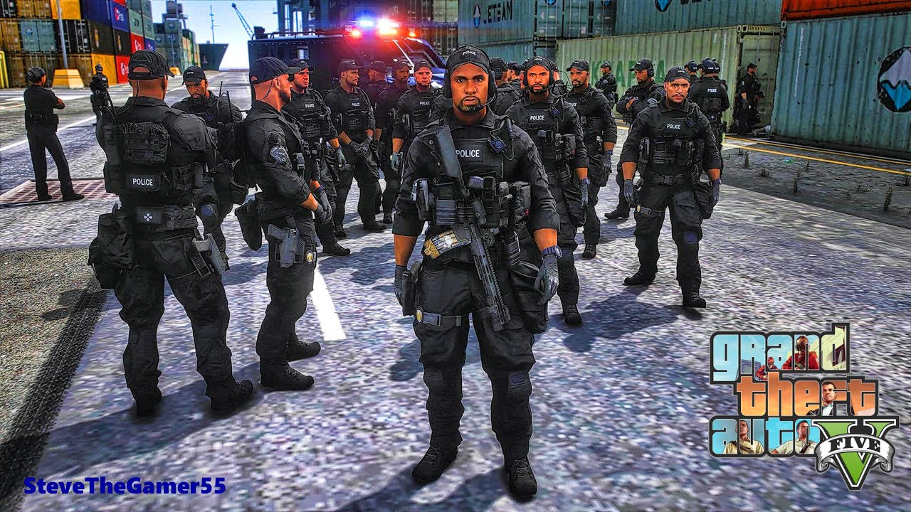 Играю в GTA 5 за ПОЛИЦЕЙСКОГО SWAT 6 | LAPD | | GTA 5 Lspdfr Mod | 4K