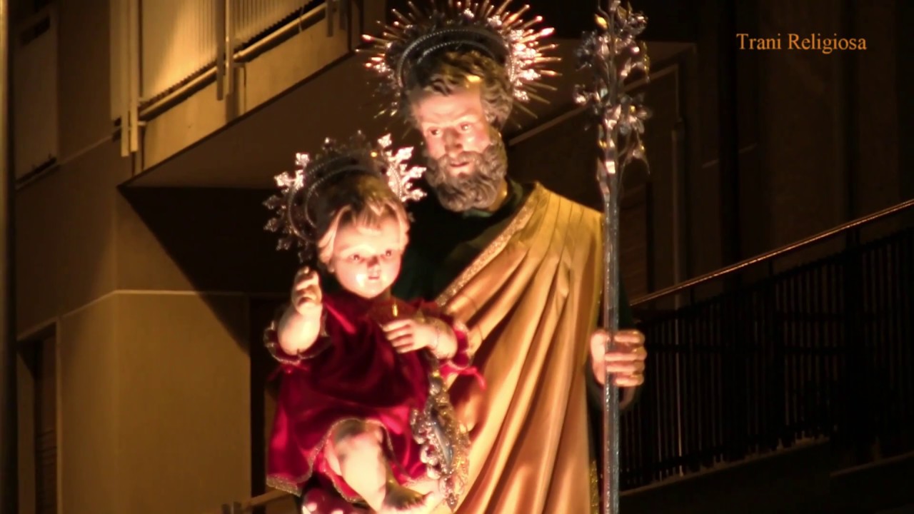 BISCEGLIE - Festa esterna SAN GIUSEPPE - Processione e giochi pirici
